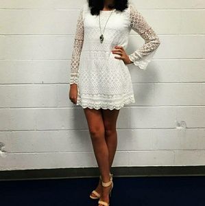 White lace dress